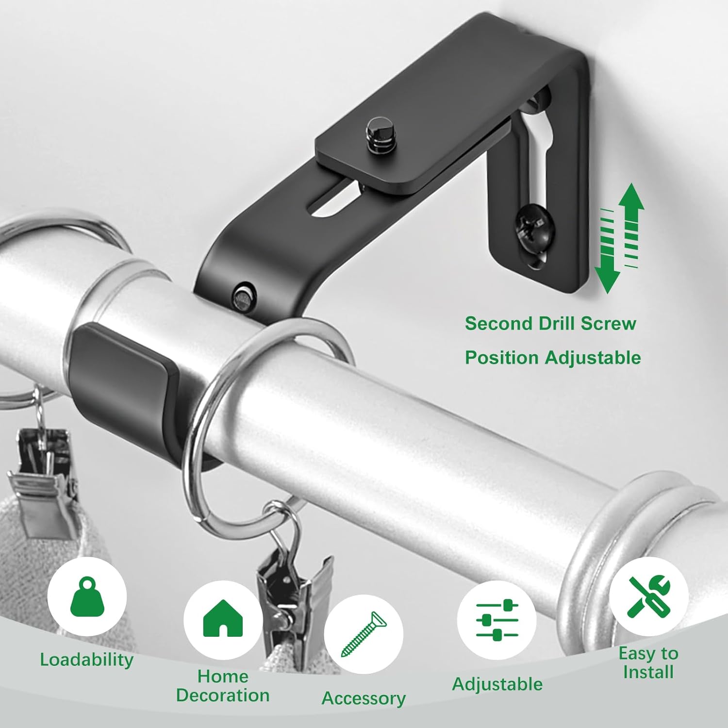 Curtain Rod Bracket Adjustable