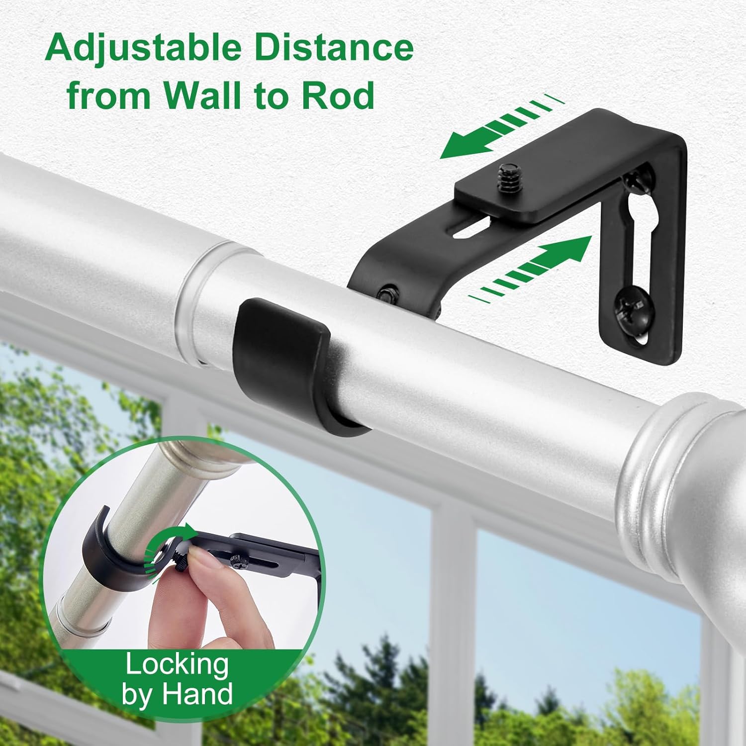 Curtain Rod Bracket Adjustable