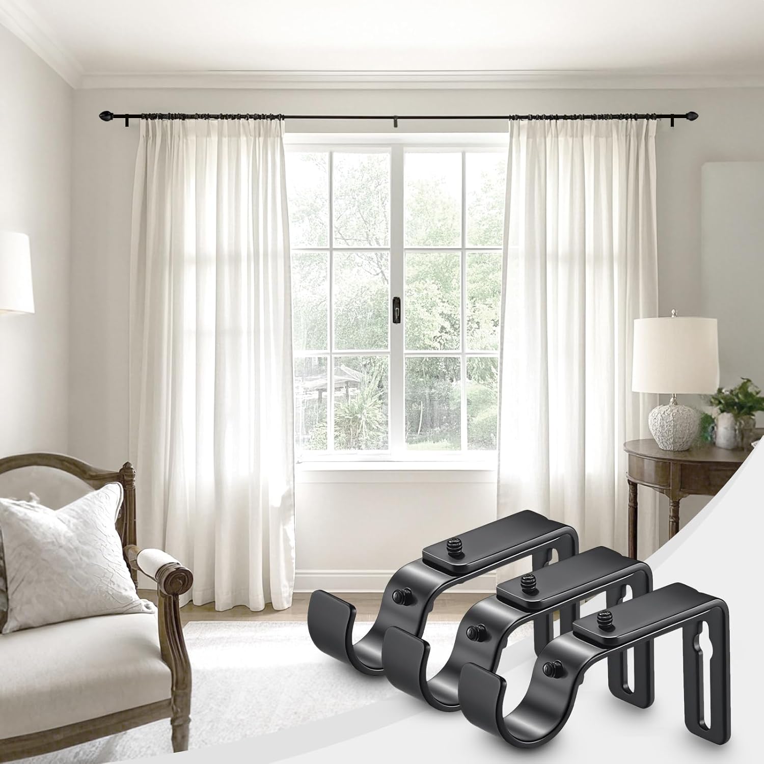 Curtain Rod Bracket Adjustable