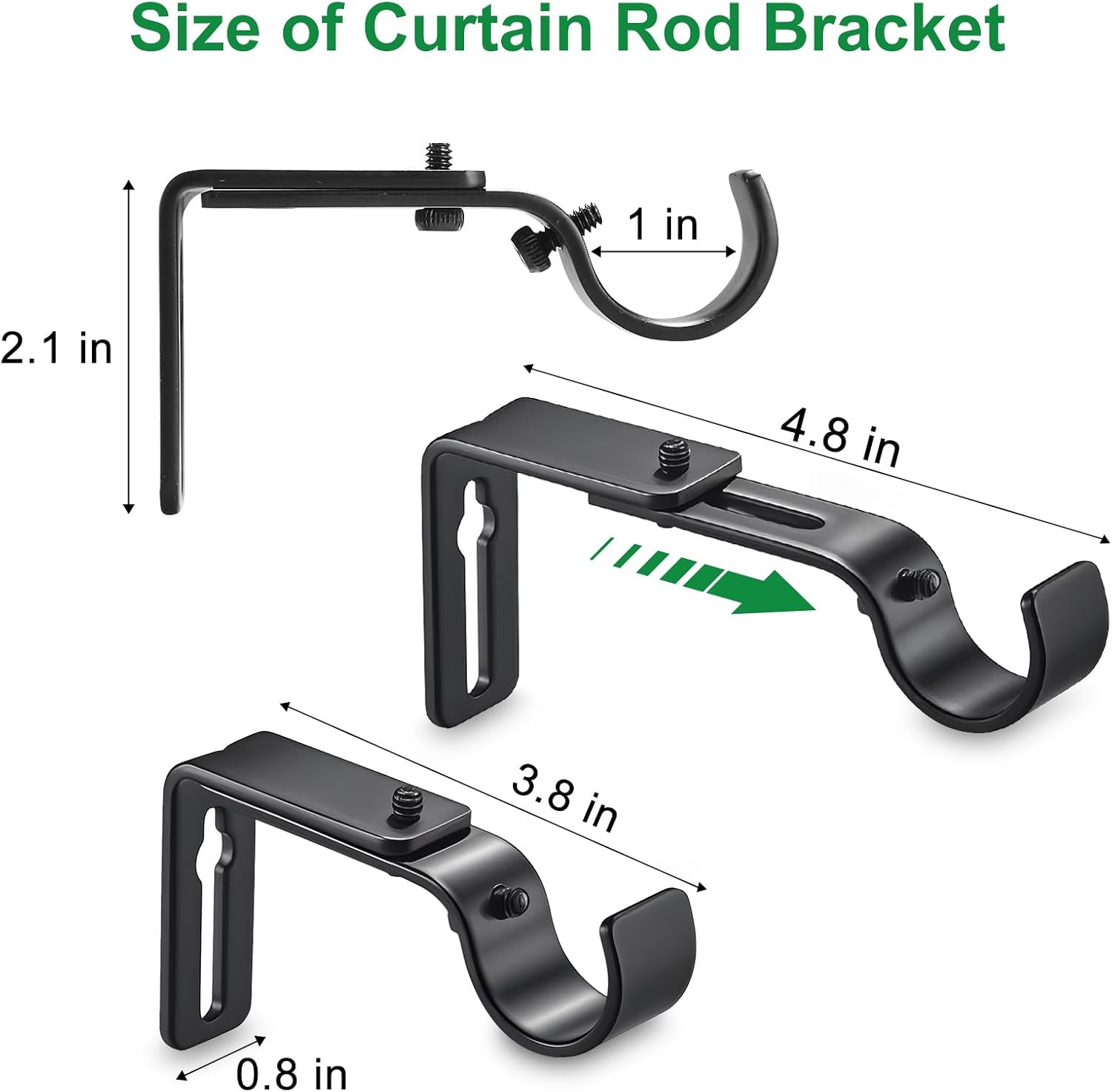 Curtain Rod Bracket Adjustable
