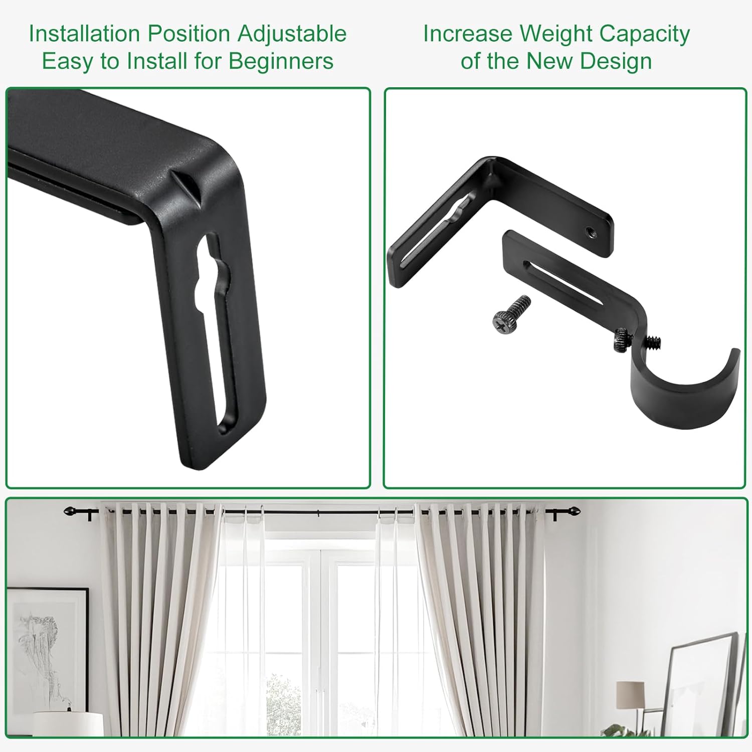 Curtain Rod Bracket Adjustable