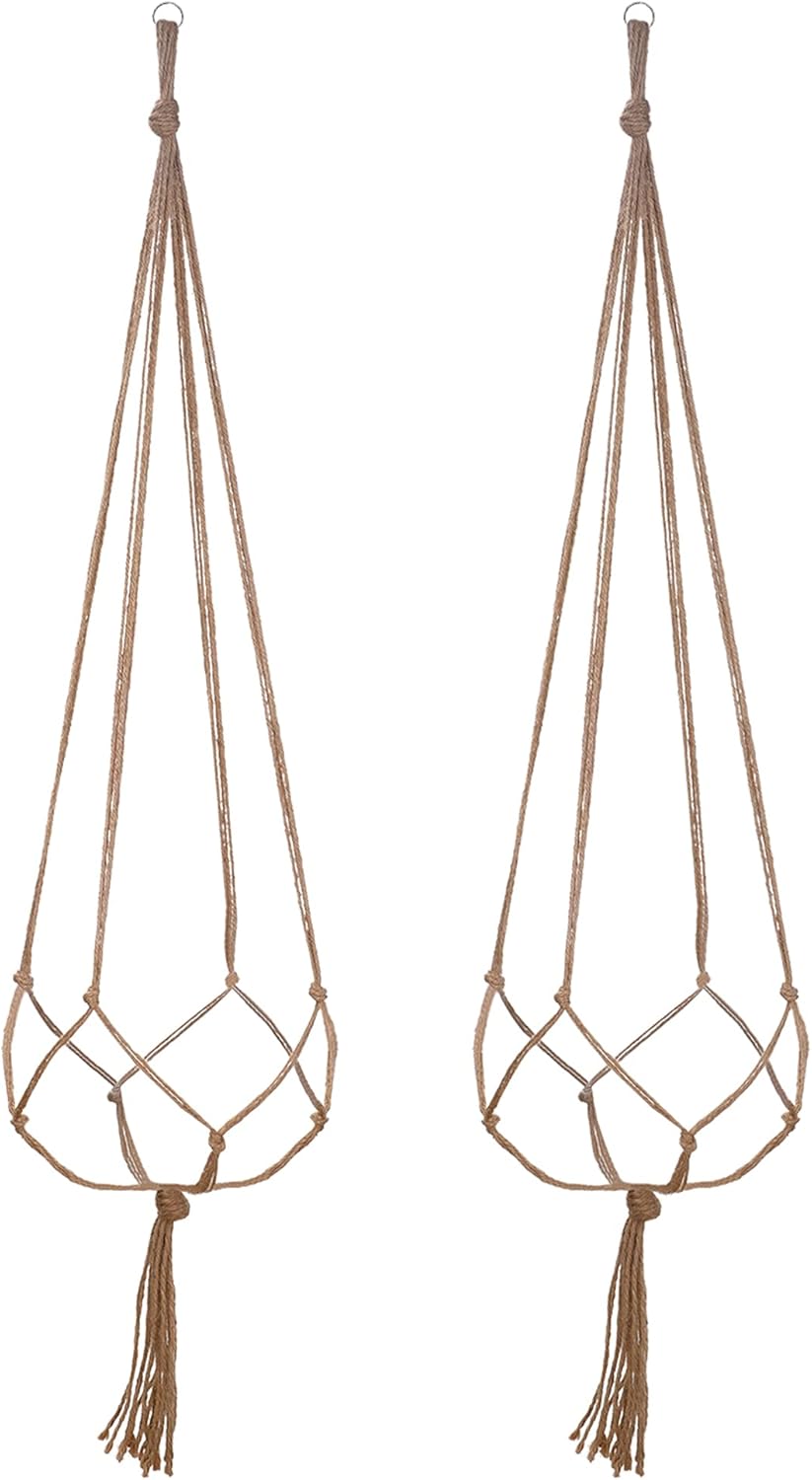 2 Pack 48 Inch Large Macrame Plant Hanger Rope to Hang Flower Pot Plant Holder for Indoor Outdoor Decorations 2 Pack 48 Inch Large Macrame Plant Hanger Rope to Hang Flower Pot Plant Holder for Indoor Outdoor Decorations