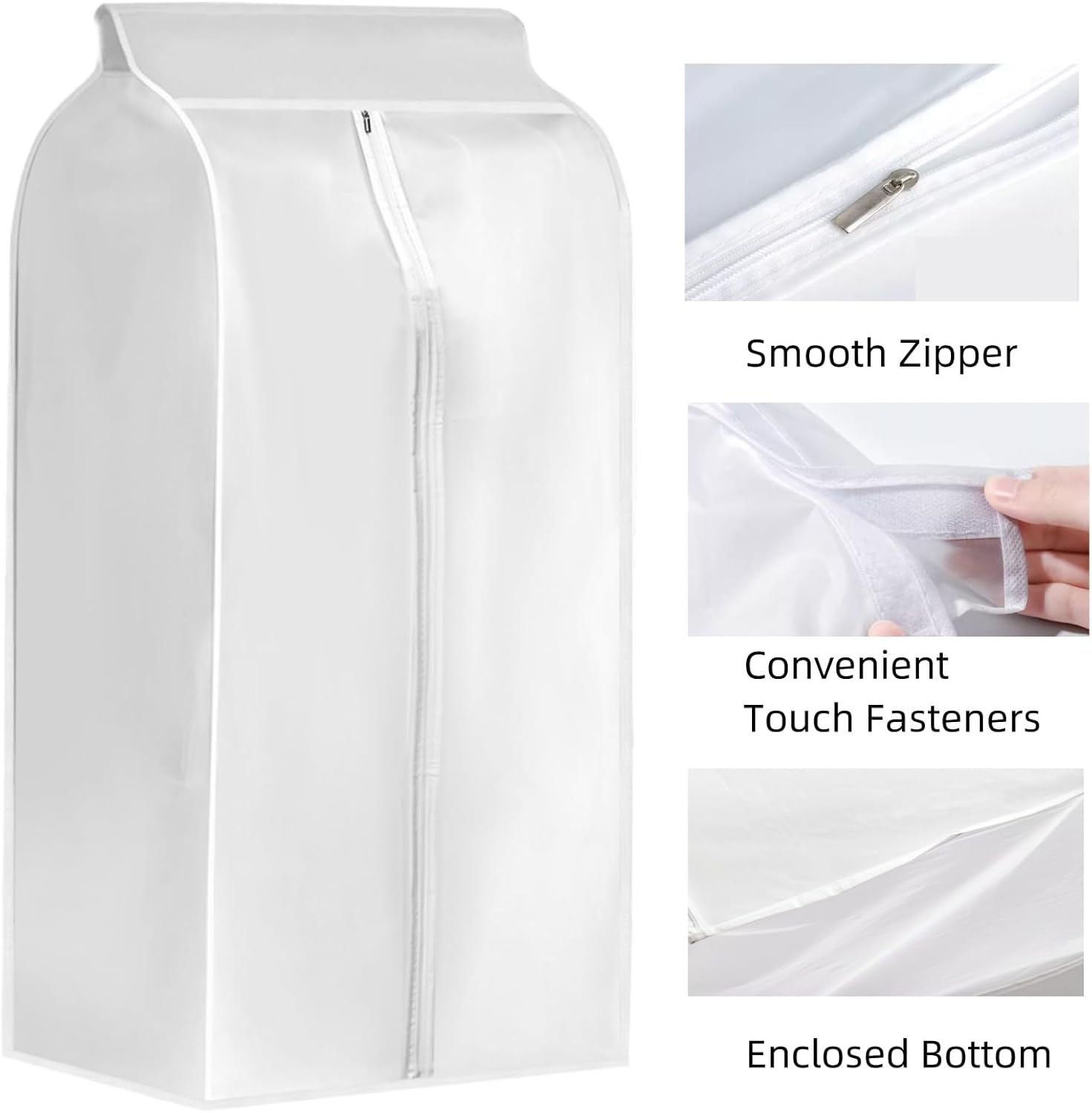 4 Pack Hanging Garment Bags