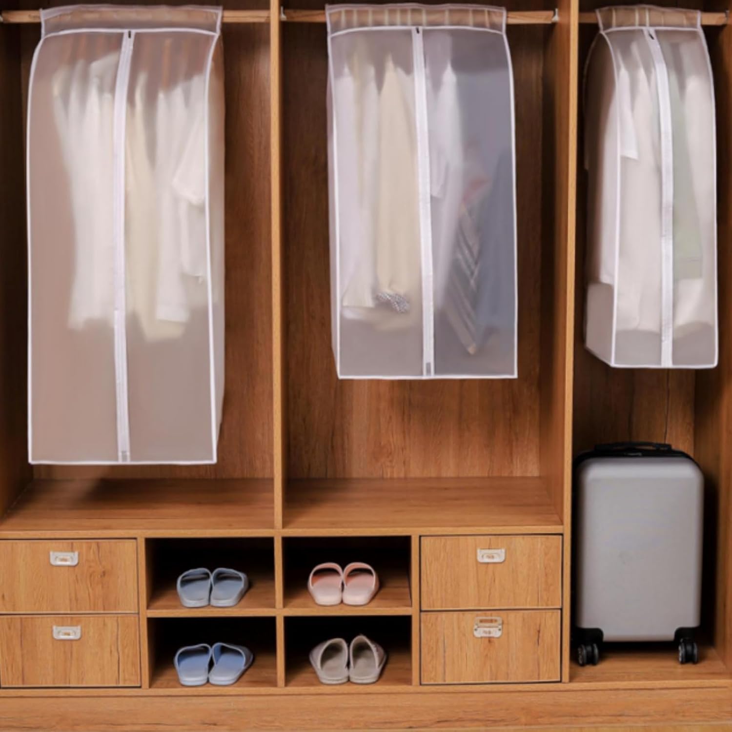 4 Pack Hanging Garment Bags