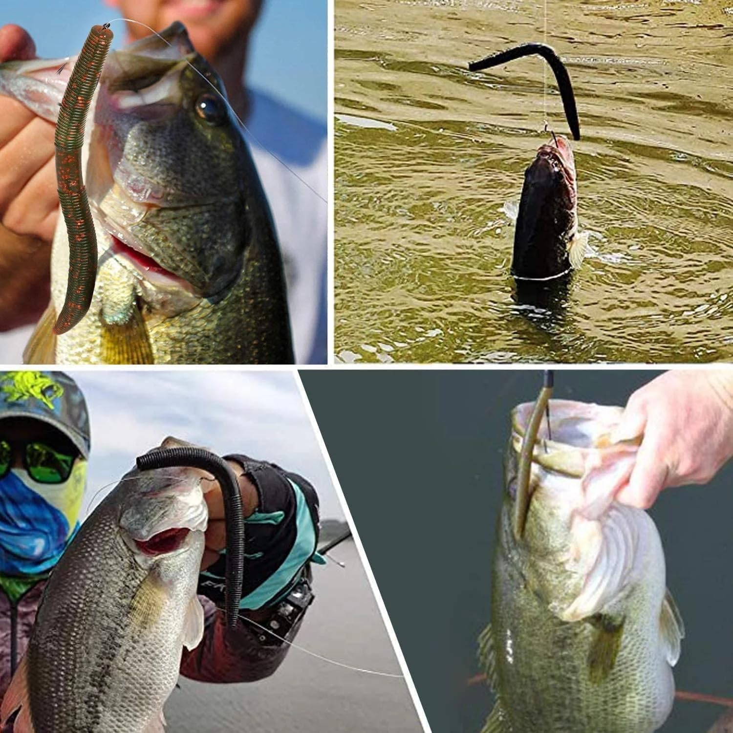 50Pcs Premium Fishing Hooks Set - High Carbon Steel