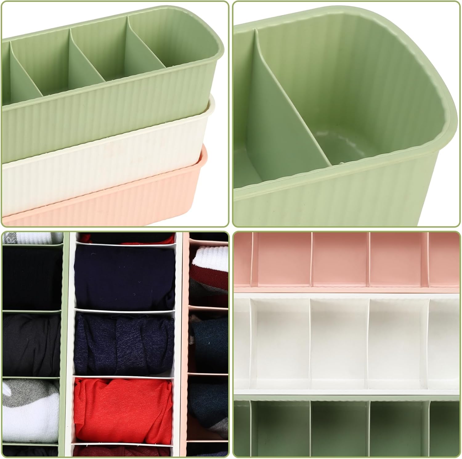 Storage boxes for socks and underwear
