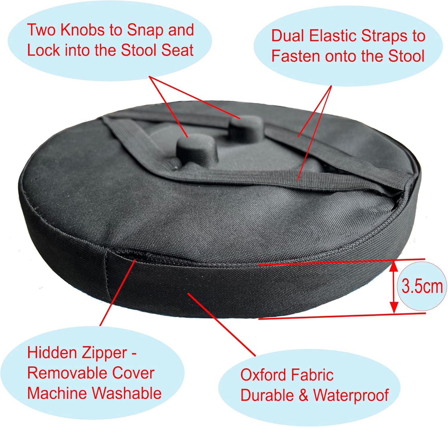Thick Seat Cushion for Telescopic Stools