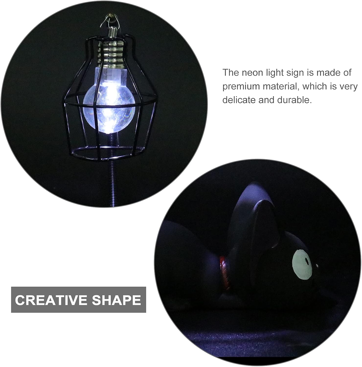 Resin Cat Design lamp Creative Night Light Table Bedside Lamps for Reading (Iron Wire Lampshade