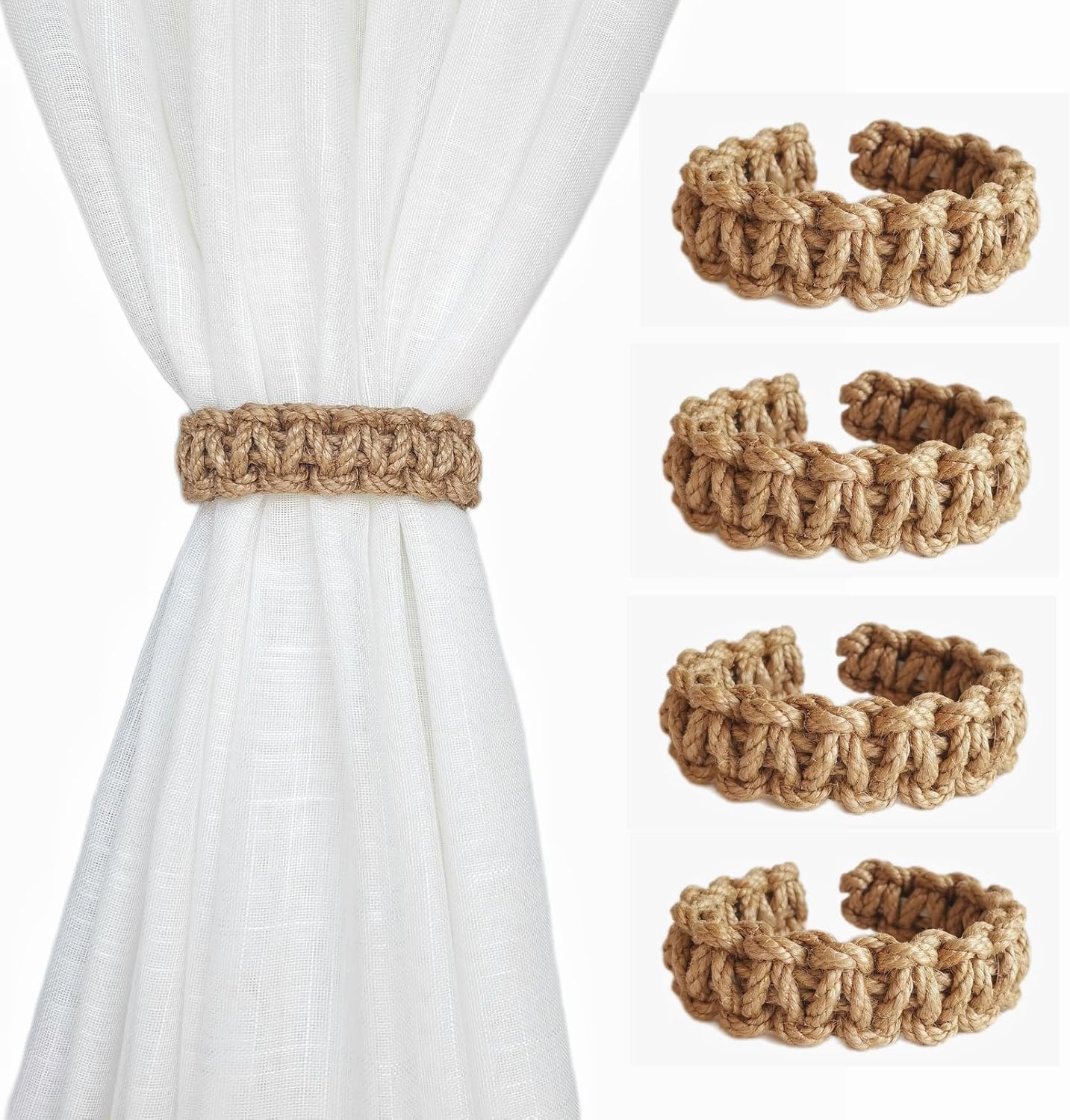 Braided Curtain Tiebacks for Drapes Braided Curtain Tiebacks for Drapes