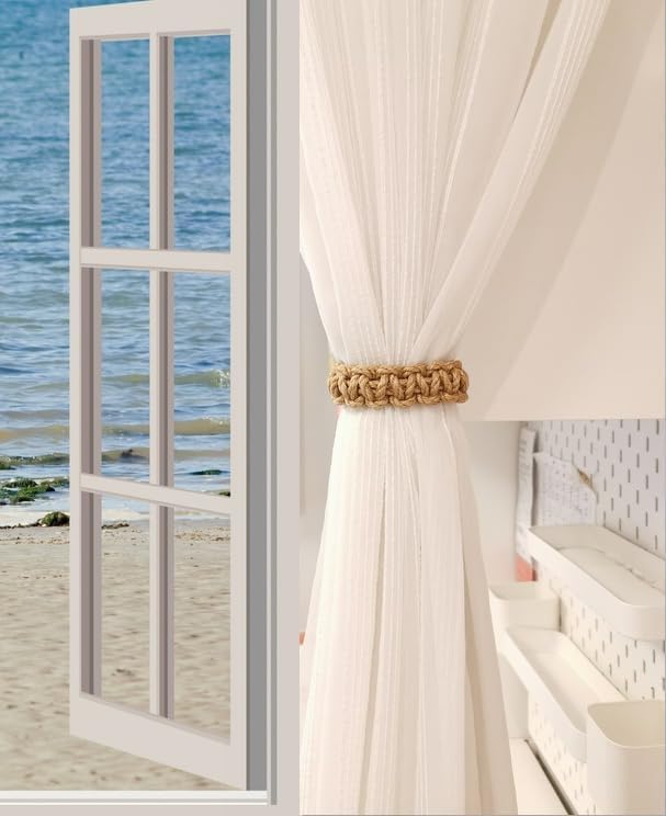 Braided Curtain Tiebacks for Drapes