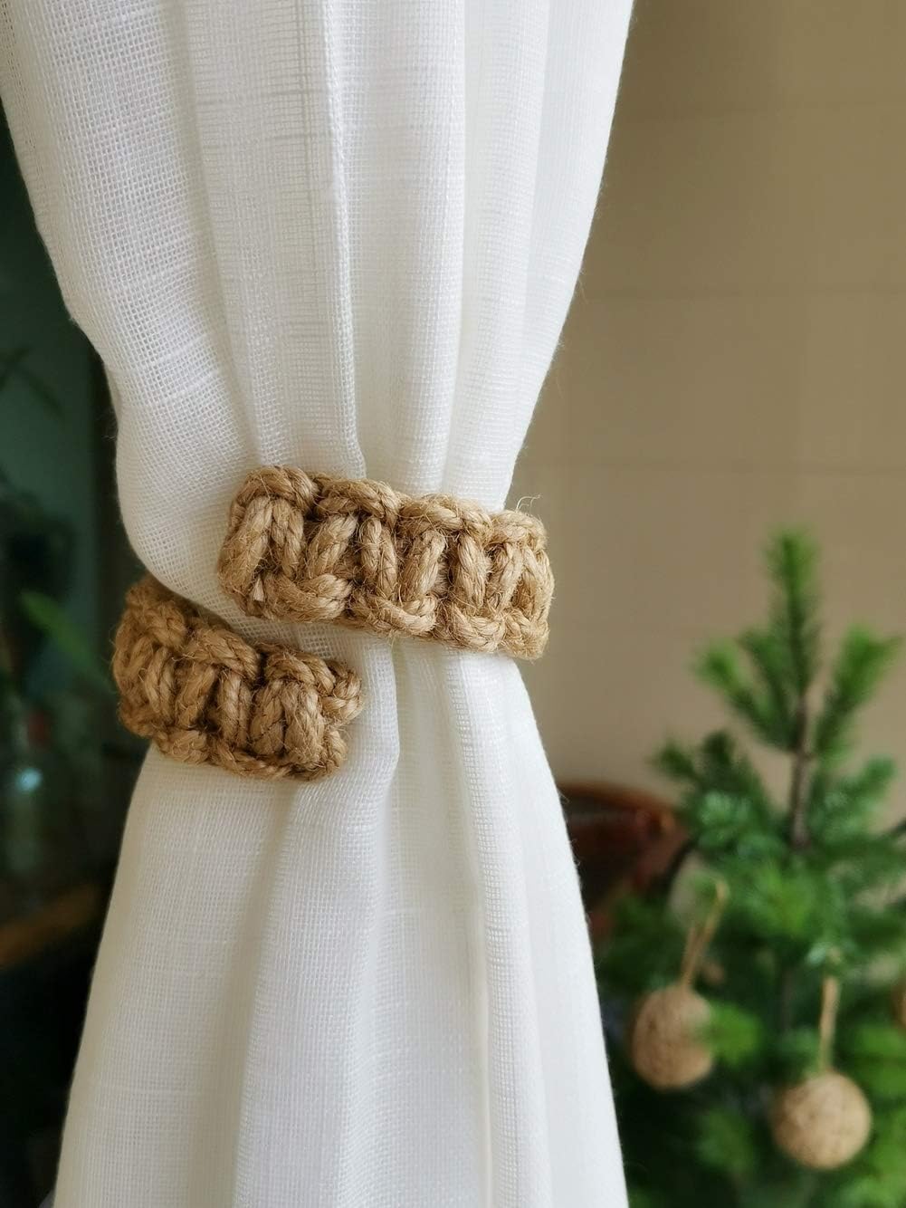 Braided Curtain Tiebacks for Drapes