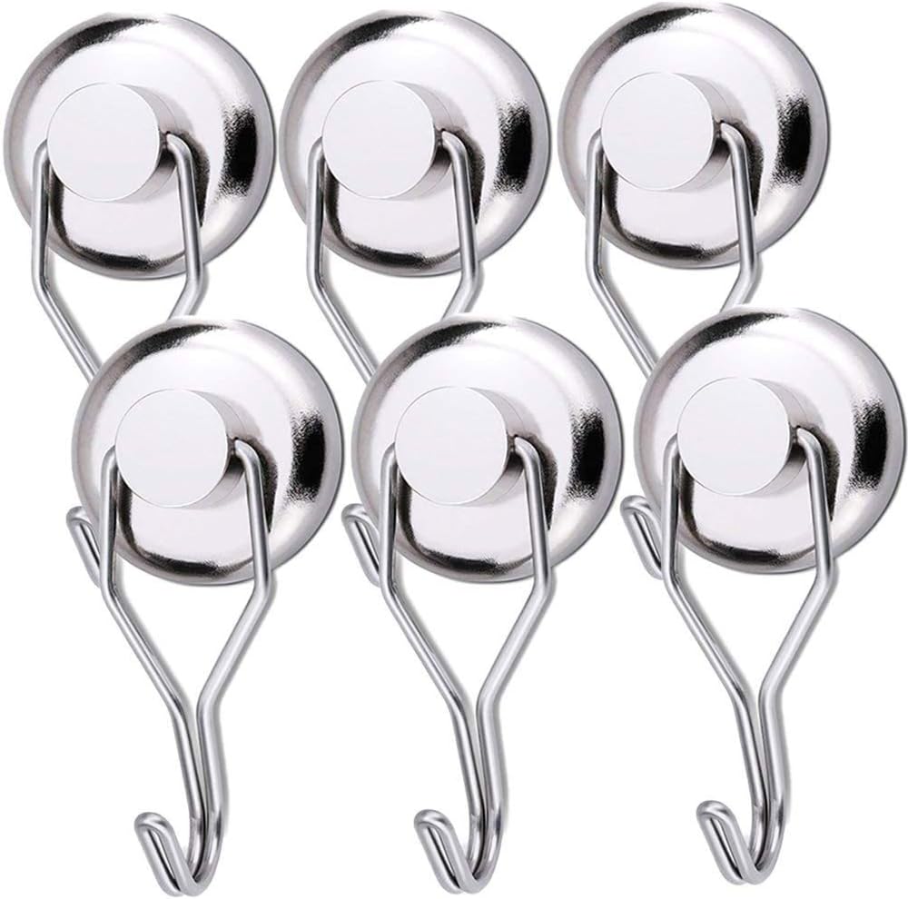 Youngneer 100 LBS Magnetic Hooks Heavy Duty for Hanging BBQ Grill Tools Pot Holders Strong Neodymium Refrigerator Magnet Hanger Hook Swivel Swing for Locker Kitchen Classroom Cruise Cabins Youngneer 100 LBS Magnetic Hooks Heavy Duty for Hanging BBQ Grill Tools Pot Holders Strong Neodymium Refrigerator Magnet Hanger Hook Swivel Swing for Locker Kitchen Classroom Cruise Cabins