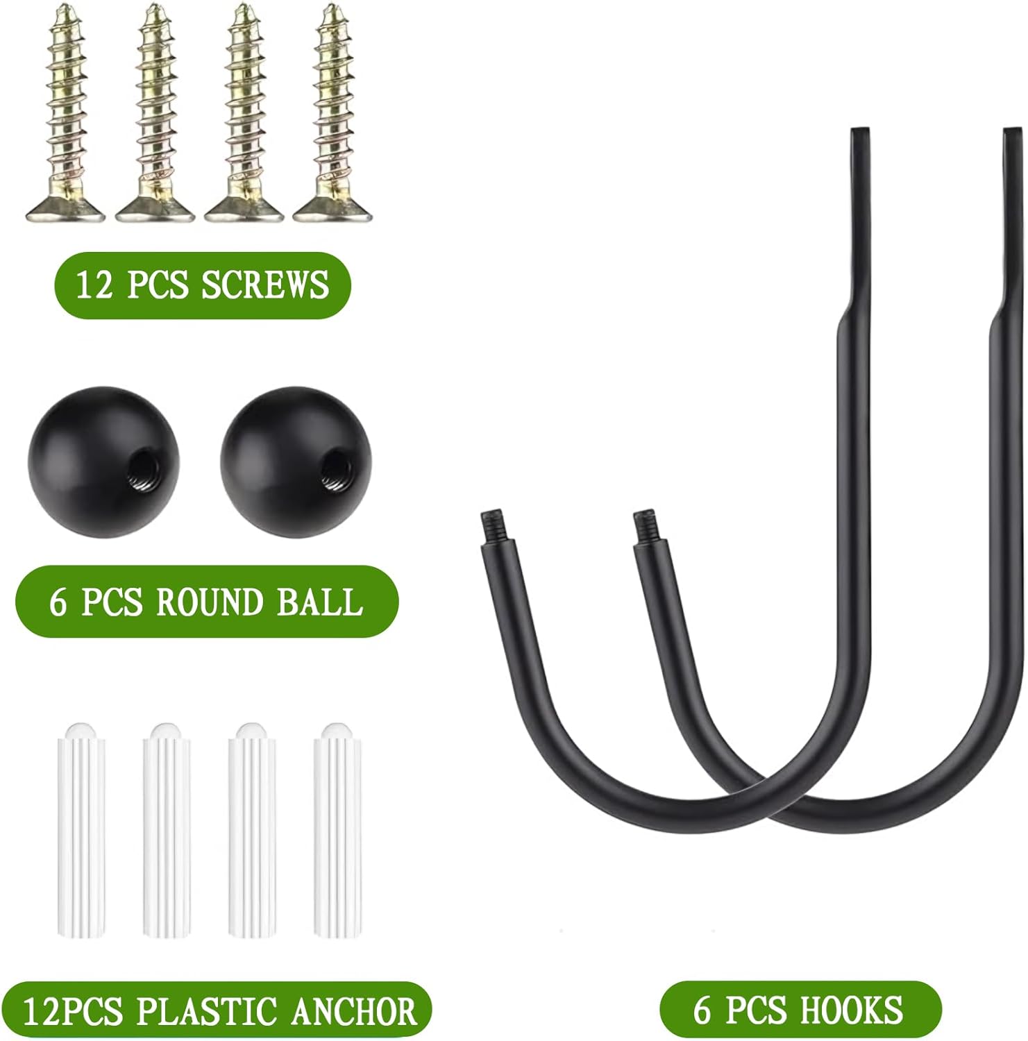 6 Pcs Curtain Holdbacks Curtain Tiebacks