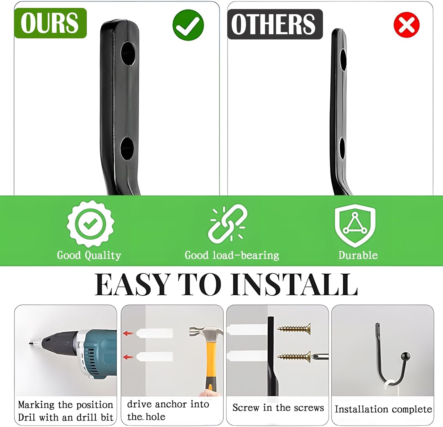 6 Pcs Curtain Holdbacks Curtain Tiebacks