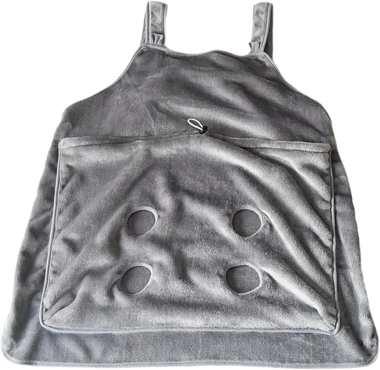 Cat Sling Soft Flannel Cat Apron with Claws Holes Multifunctional Adjustable Pet Carrier for Nail Cutting Cozy Sleeping Petting