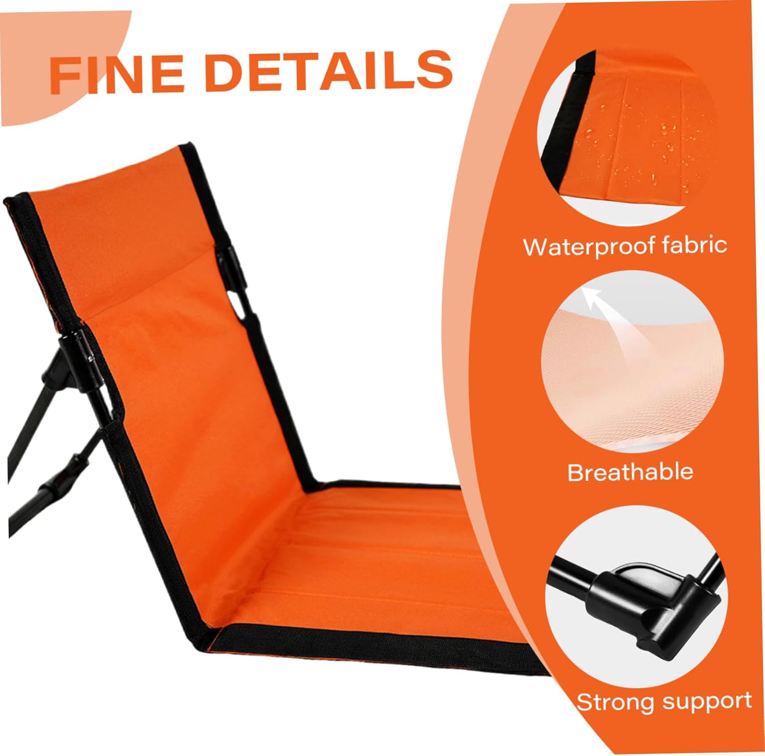 Reclining Beach Mat 15x43.3x15.8/15x26.8x15.8%27%27 Oxford Cloth Waterproof Foldable Beach Lounge Chair Lightweight & Portable Lounger for Adults Holidays Camping Park