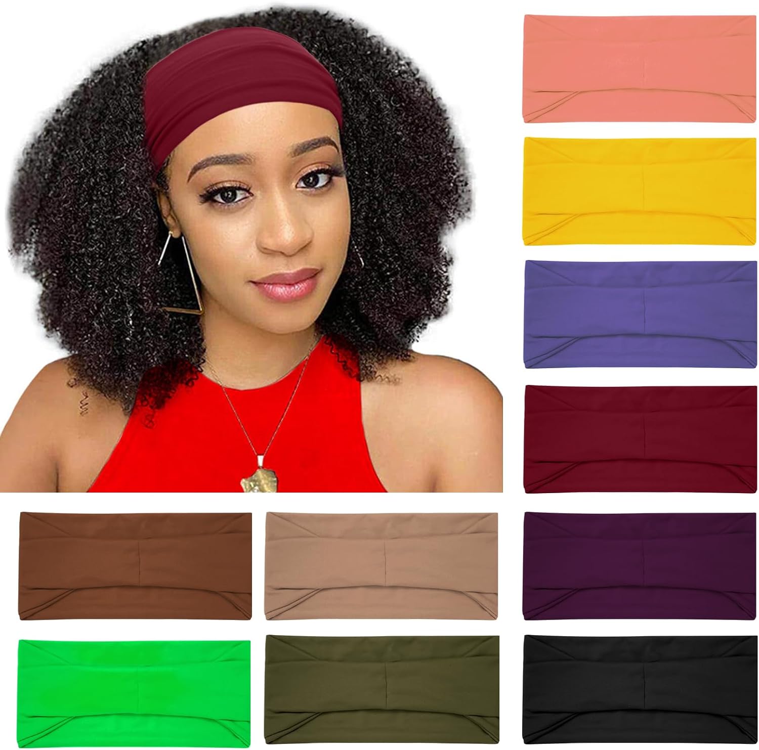 10 Pack Wide Headbands for Women 10 Pack Wide Headbands for Women