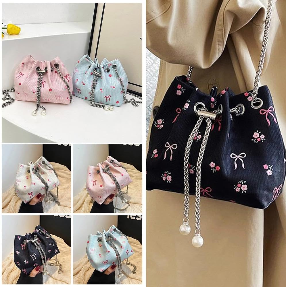 Drawstring Crossbody Bag for Women
