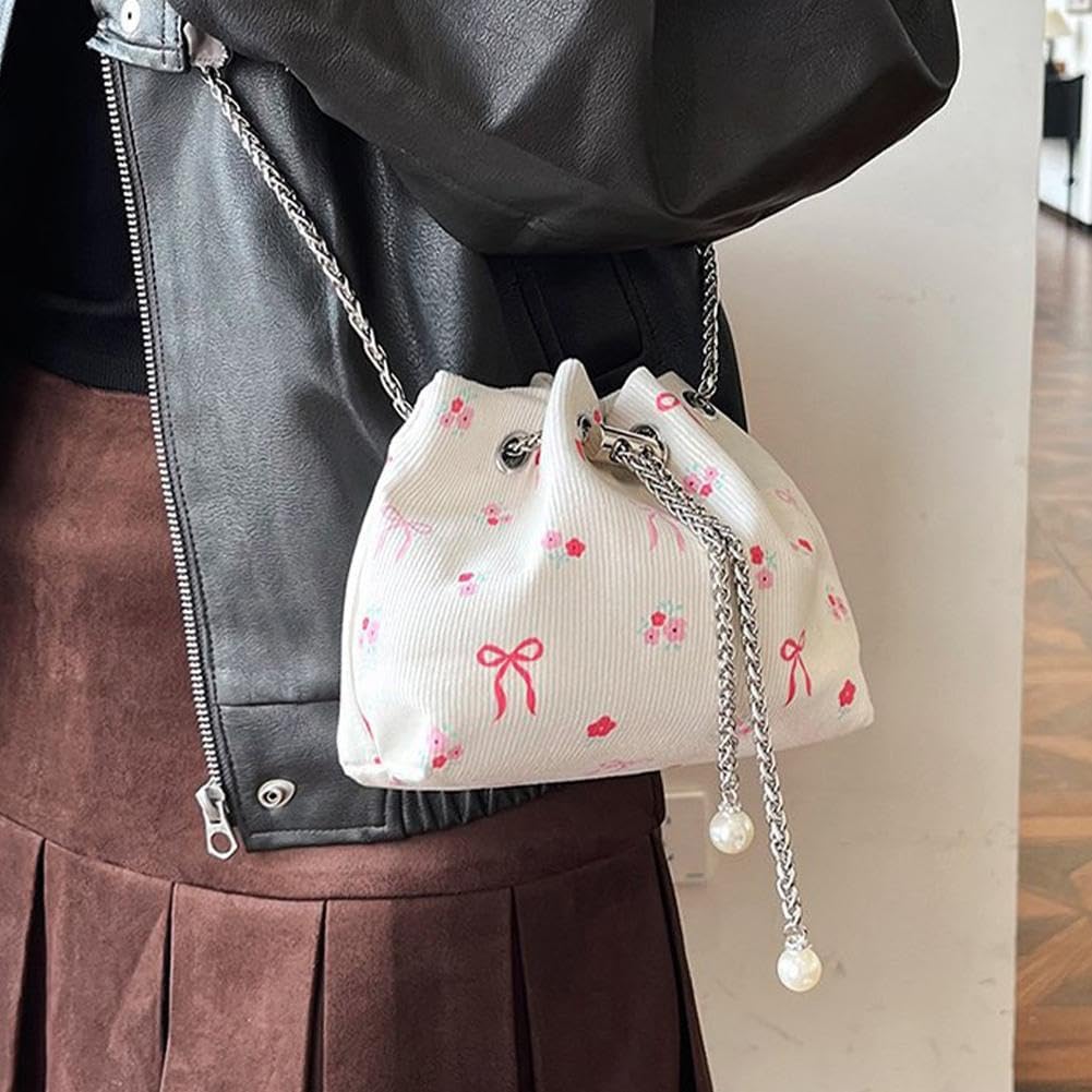 Drawstring Crossbody Bag for Women