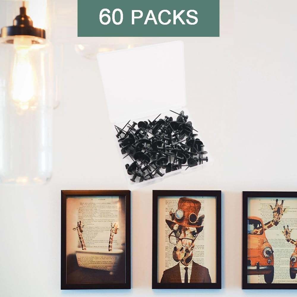 60 PCS Double Headed Picture Hanging Nails