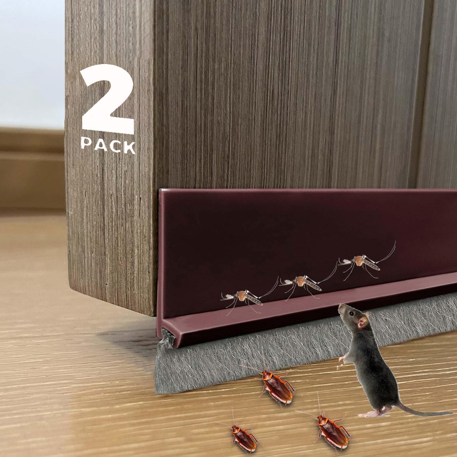 2 PCS Door Brush Bottom 2 PCS Door Brush Bottom