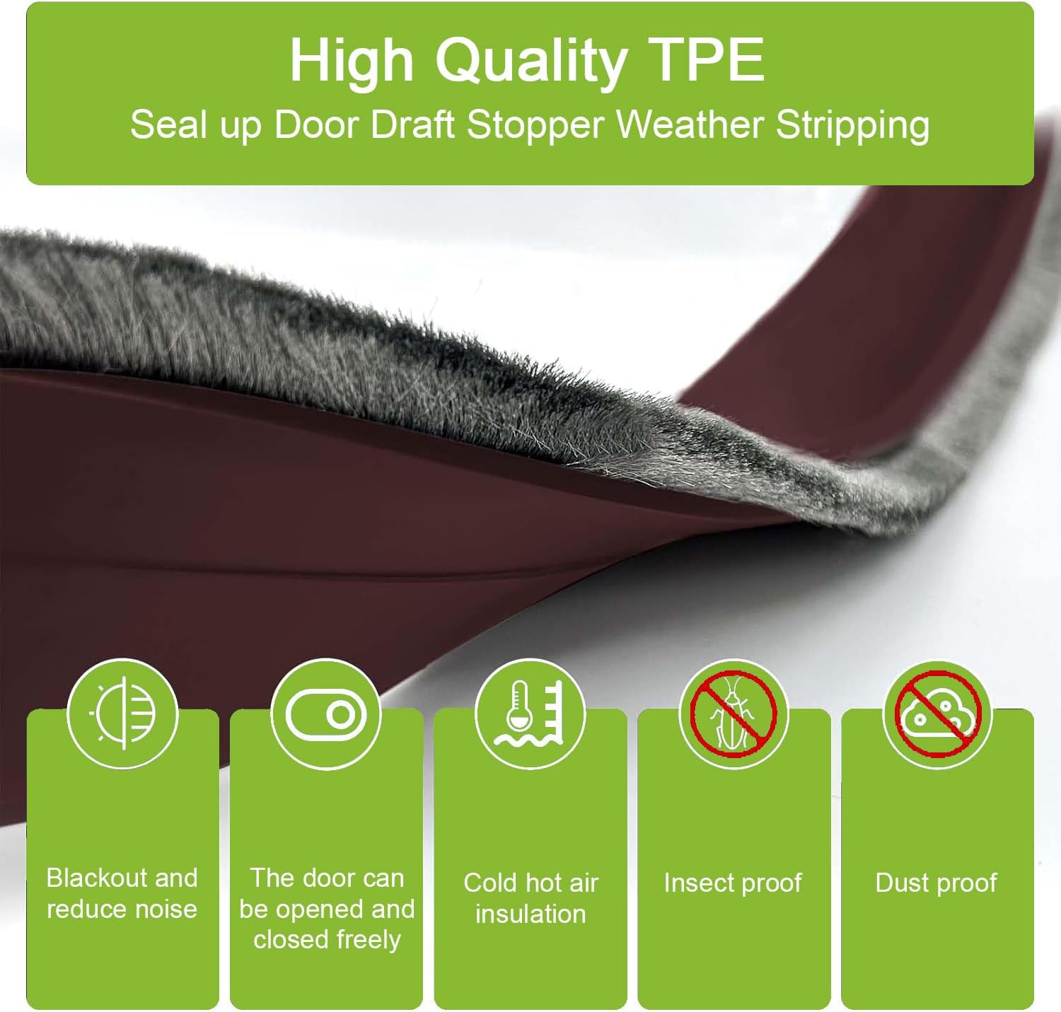 2 PCS Door Brush Bottom