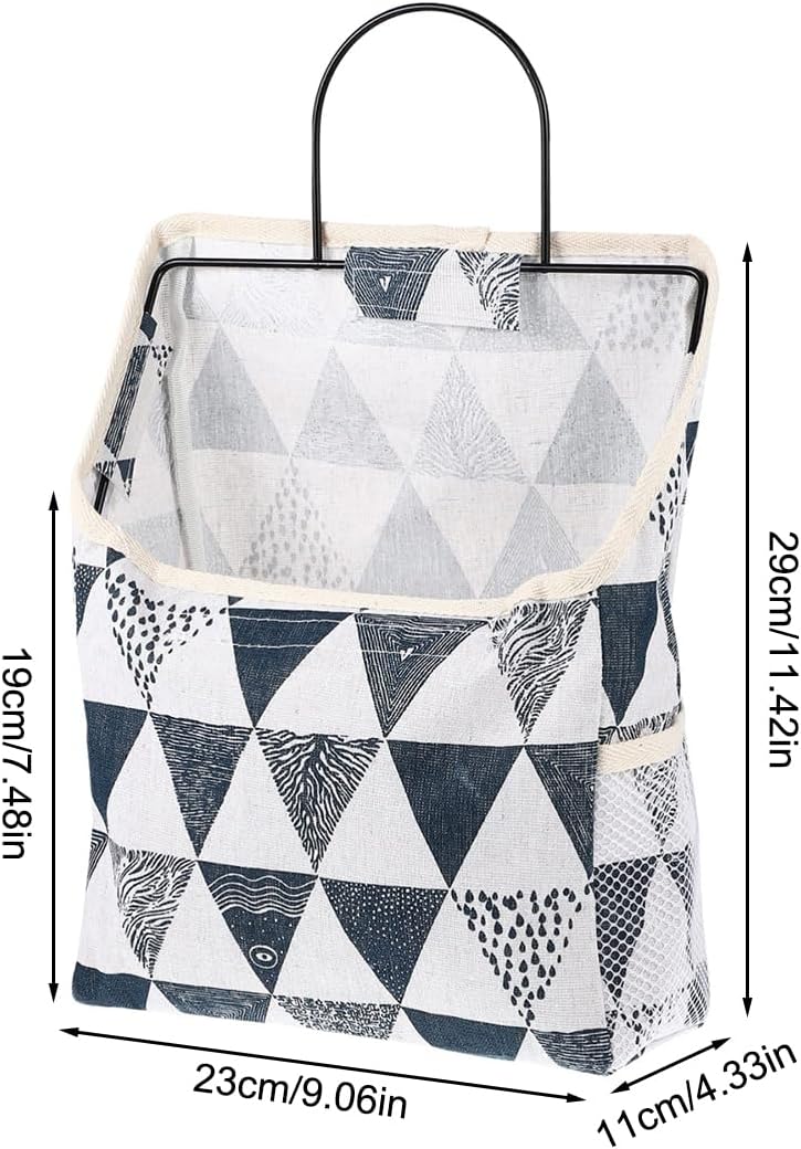 Single pocket wall hanging fabric organizer