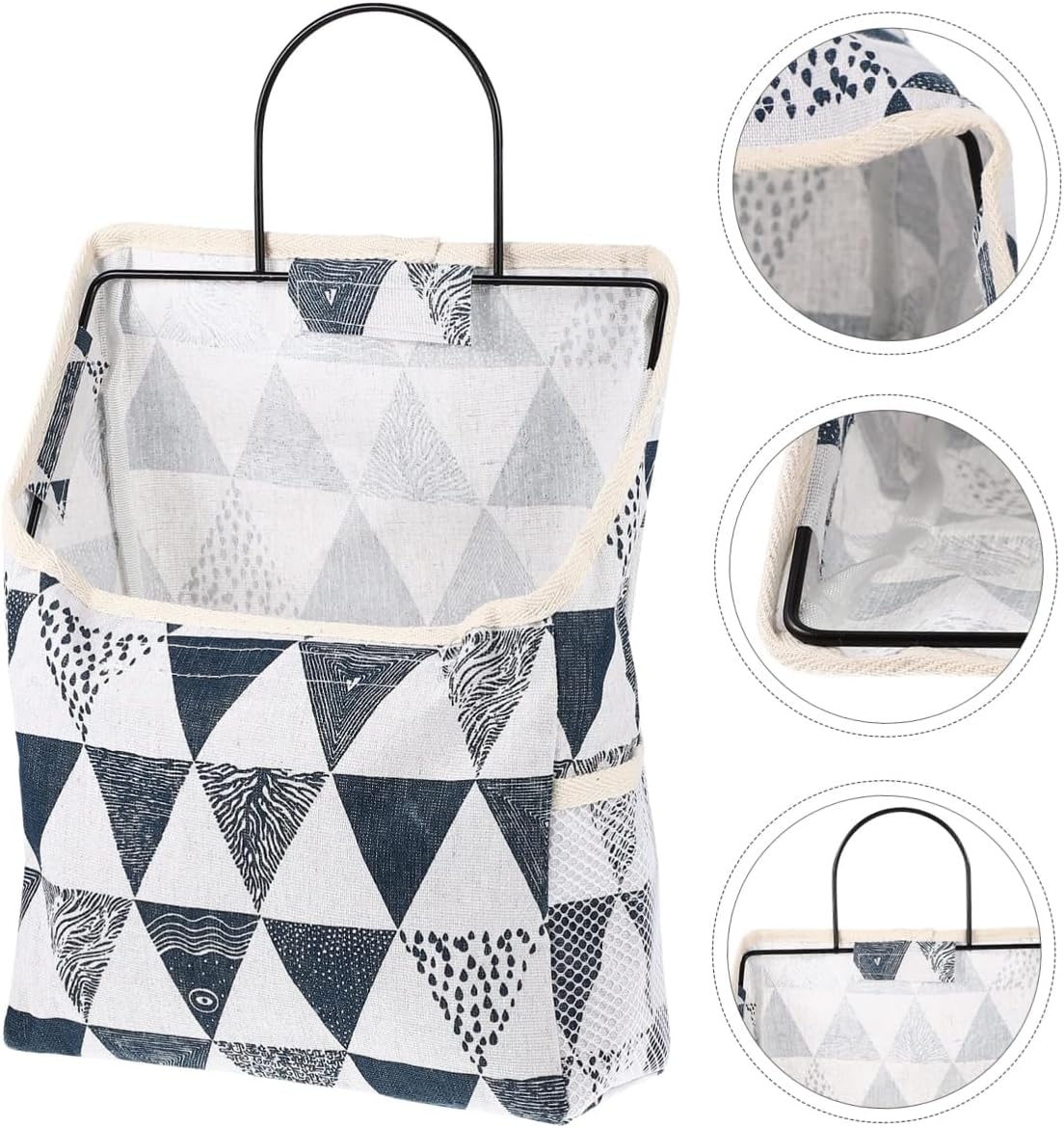Single pocket wall hanging fabric organizer
