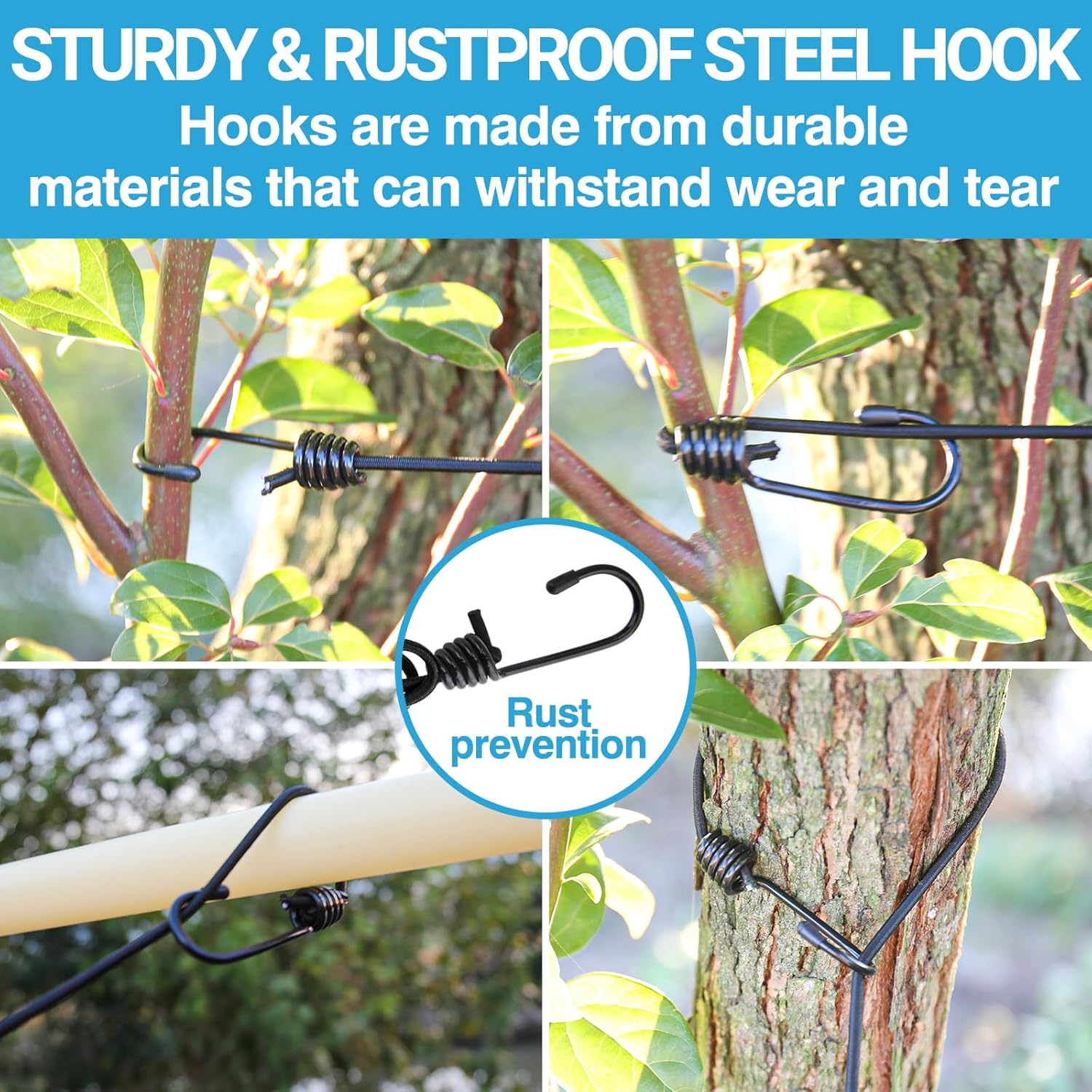 Retractable Travel Clothesline - Glow in The Dark Portable Clothes Line - 7.5ft/2.2m Camping Clotheslines for Outside