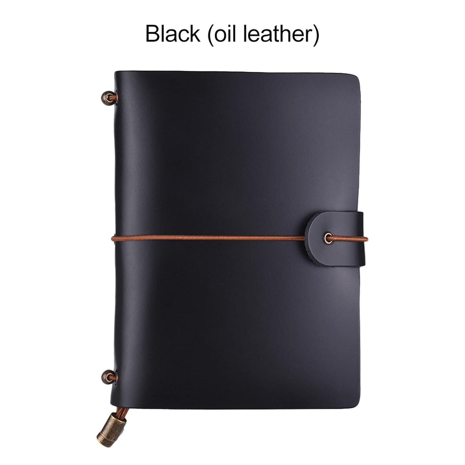 Leather Soft Cover Refillable Journal Notebook with Elastic Strap Diary Travel Business Notepad Lined Blank Grid Paper for Men & Women Sketching Writing