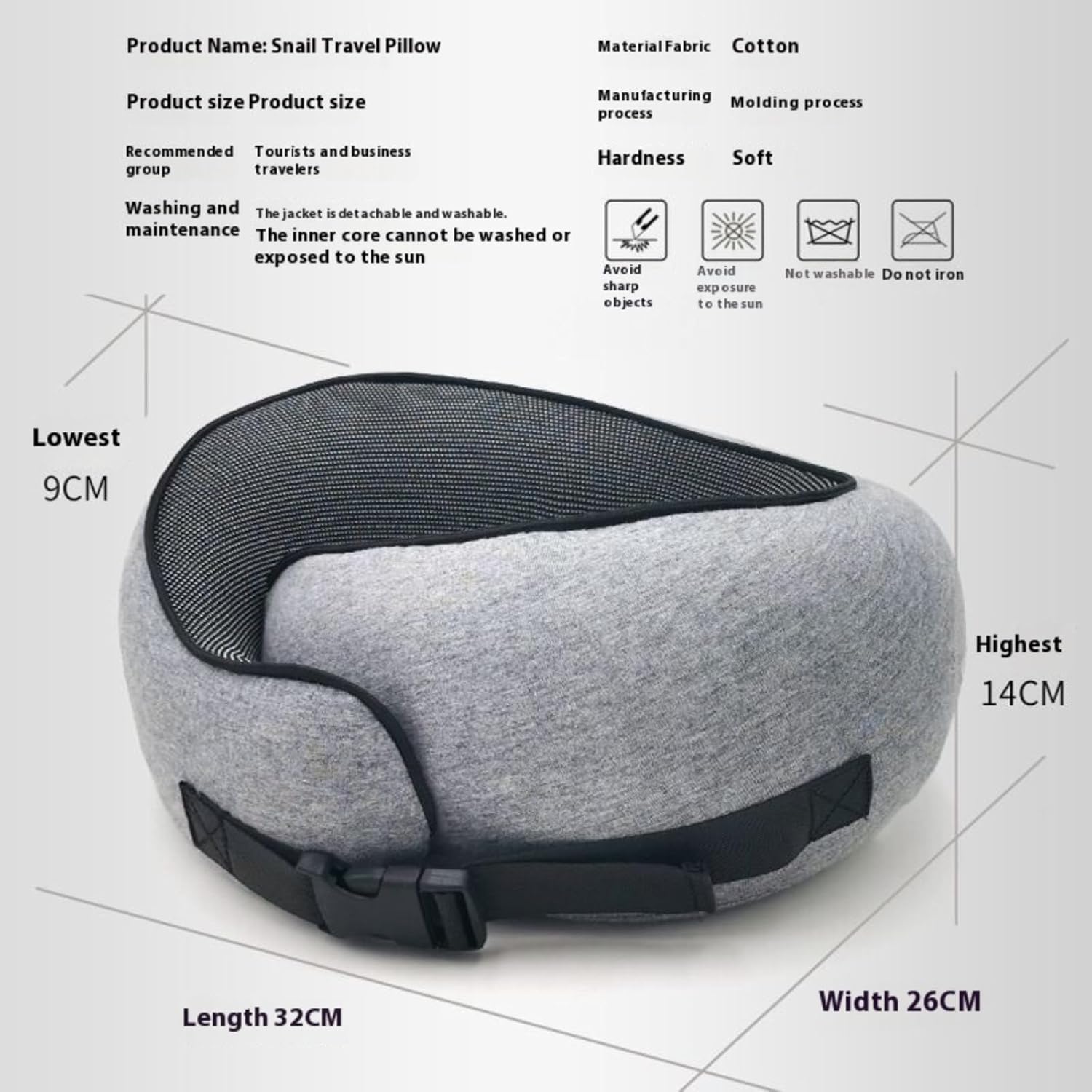 Travel Memory U-Shaped Pillow