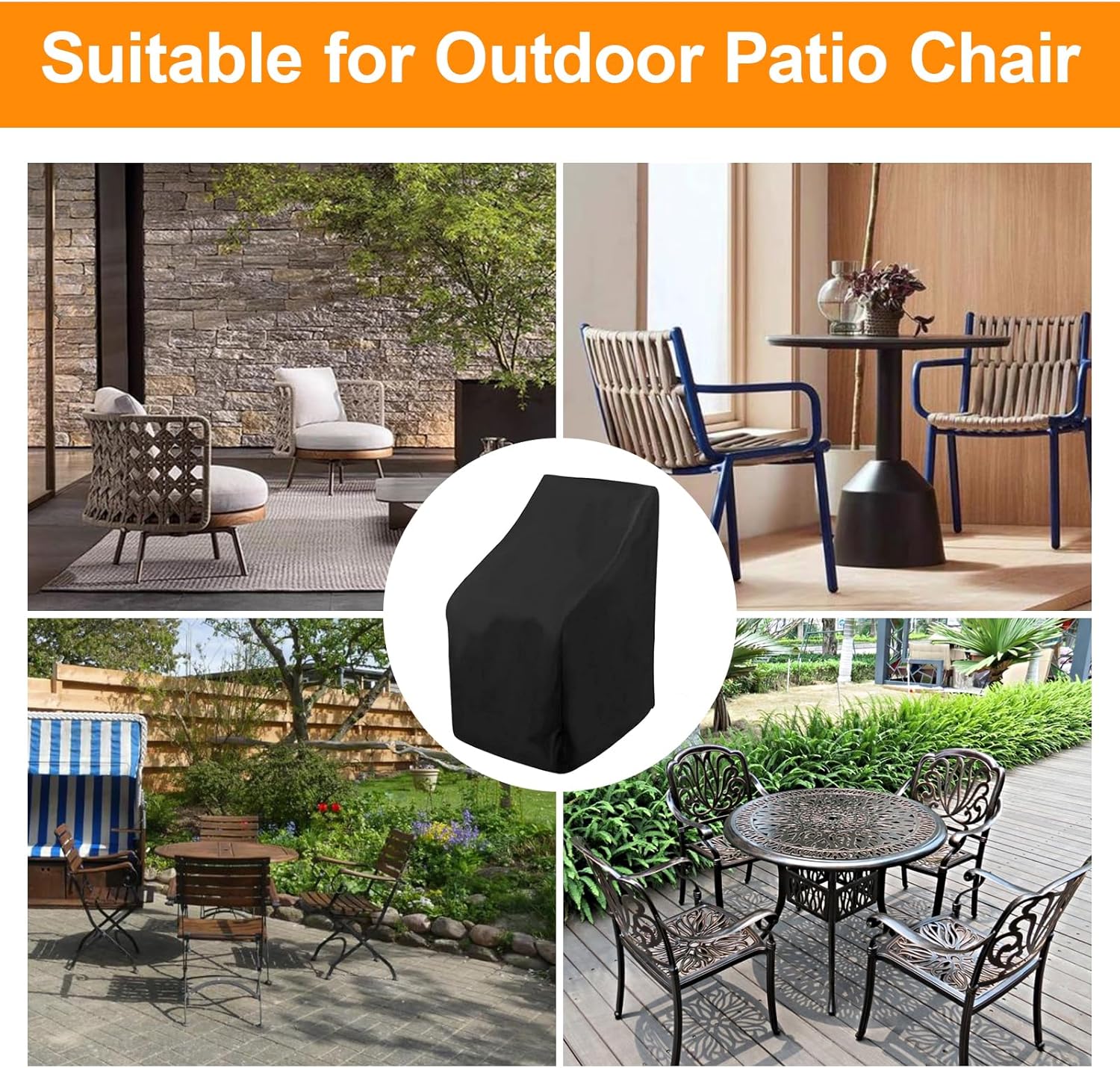 Waterproof Stacking Chair Covers for Outdoor Furniture