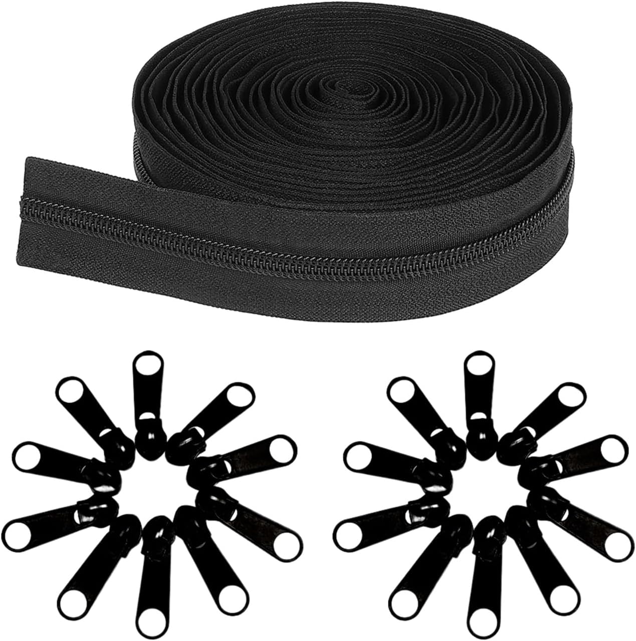 10 Yards 360 Inches Bulk Zippers