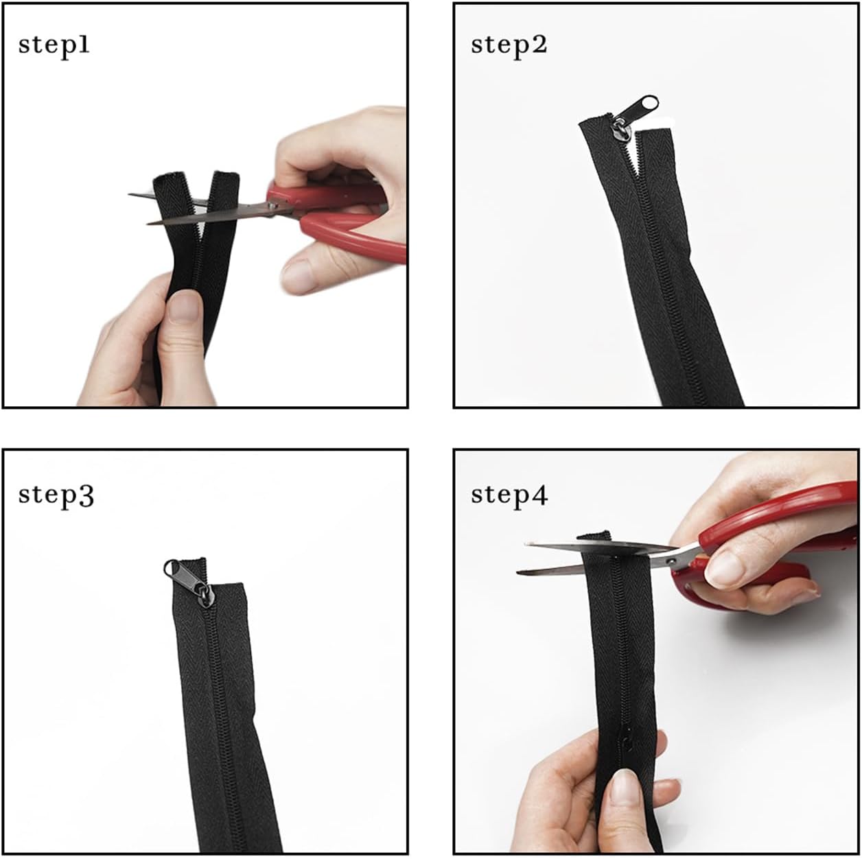 10 Yards 360 Inches Bulk Zippers