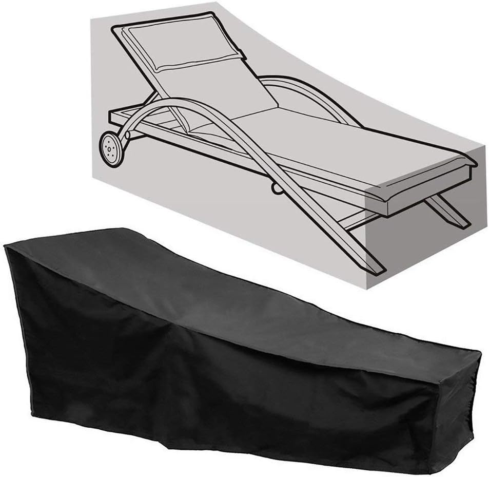 Sun Lounger Cover Waterproof Patio Chaise Lounge Chairs Cover Sunbed Recliner Protective Cover Outdoor Garden Furniture Cover 208 x 76 x 41/79cm Sun Lounger Cover Waterproof Patio Chaise Lounge Chairs Cover Sunbed Recliner Protective Cover Outdoor Garden Furniture Cover 208 x 76 x 41/79cm