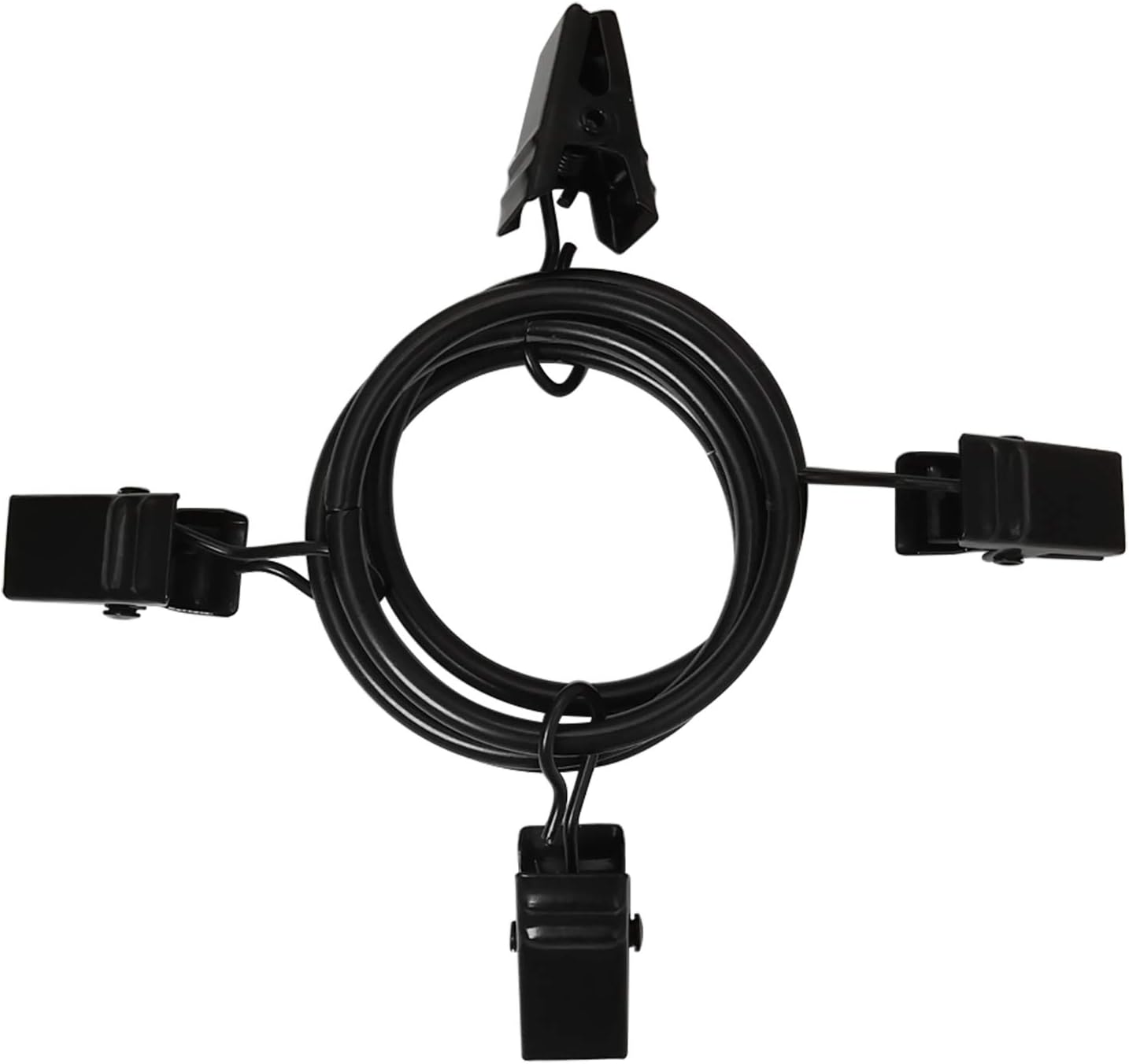 40 Pack Curtain Rings with Clips