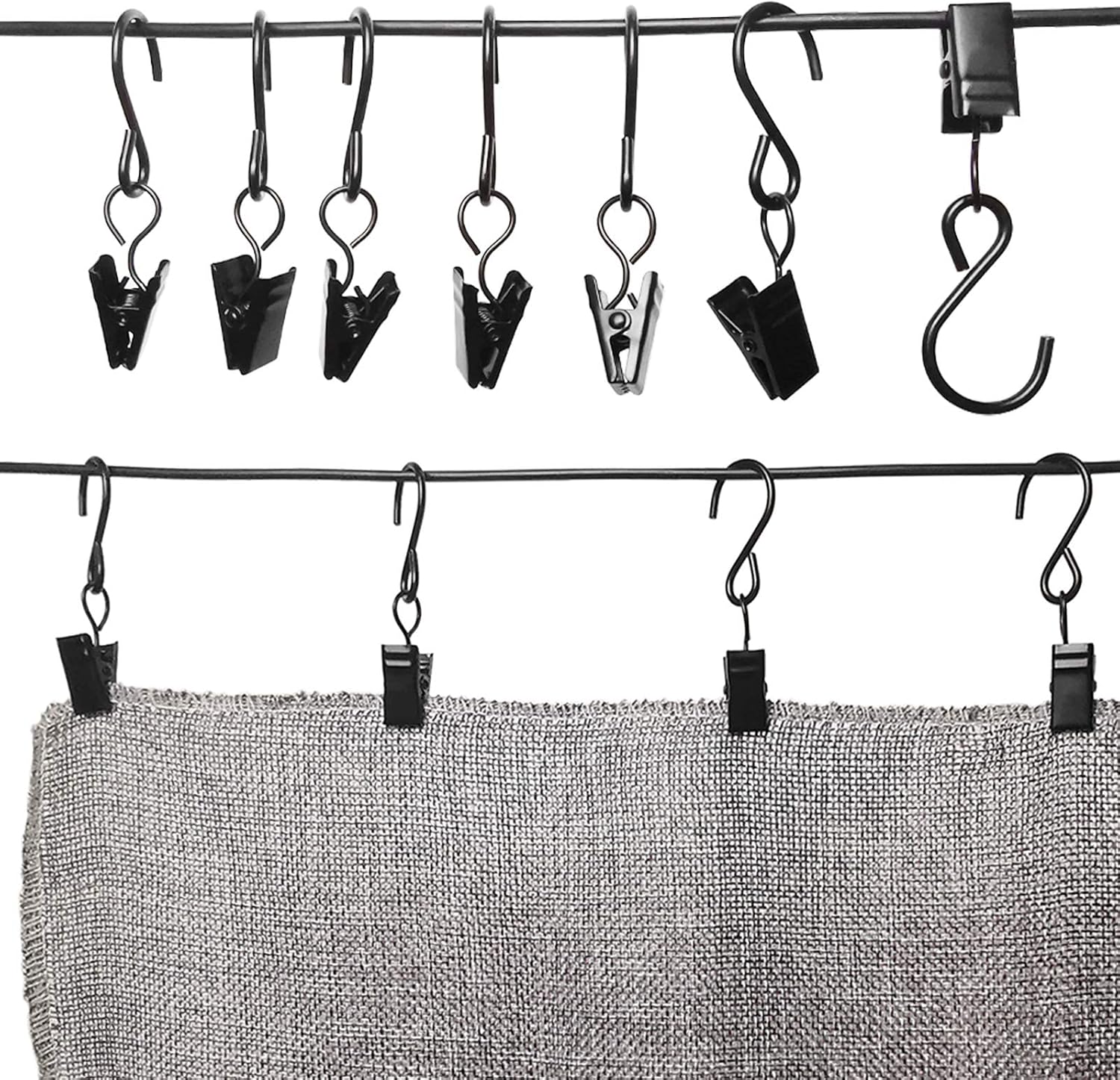 Stainless Steel S Hooks Curtain Clips