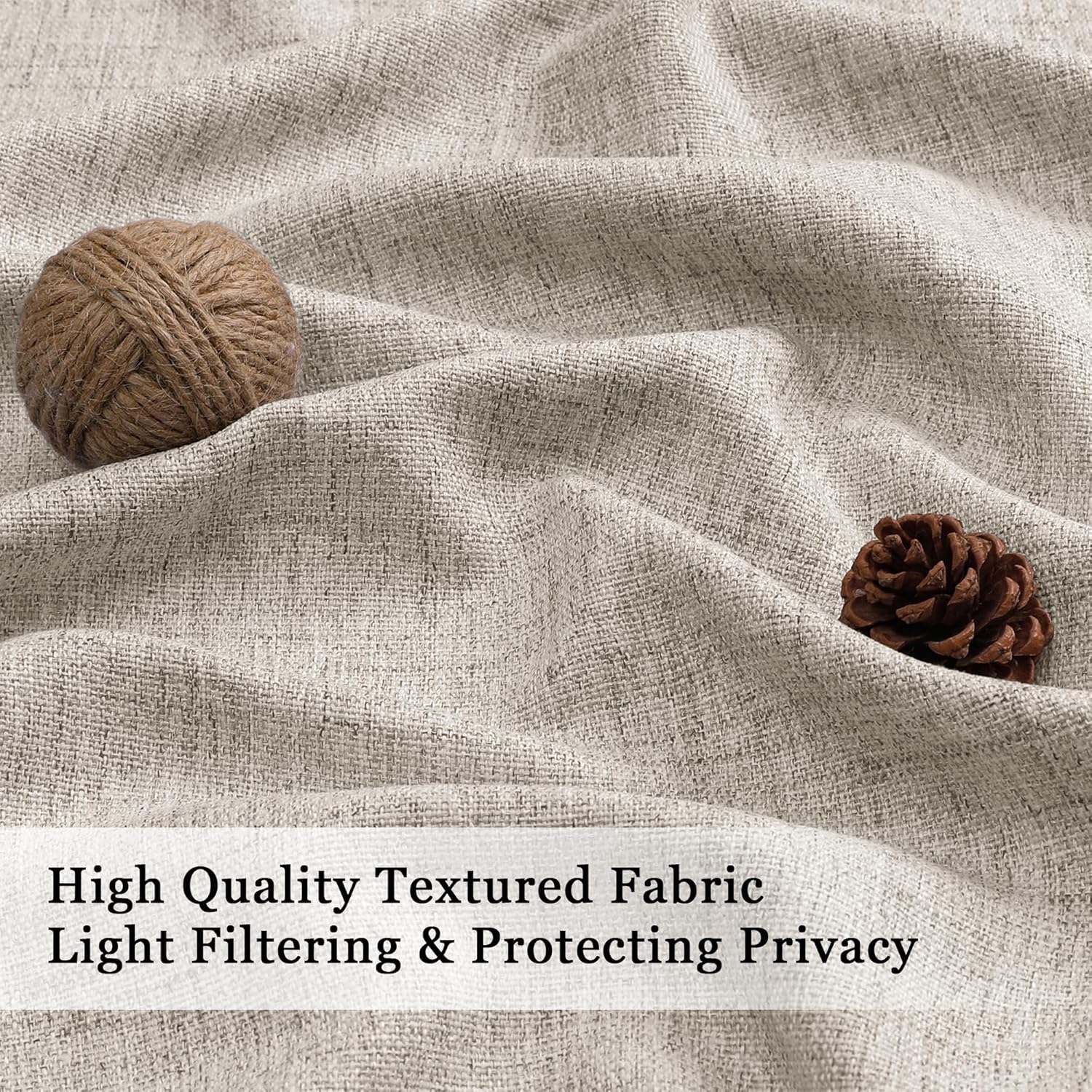 Linen Valances for Windows 1 Pcs