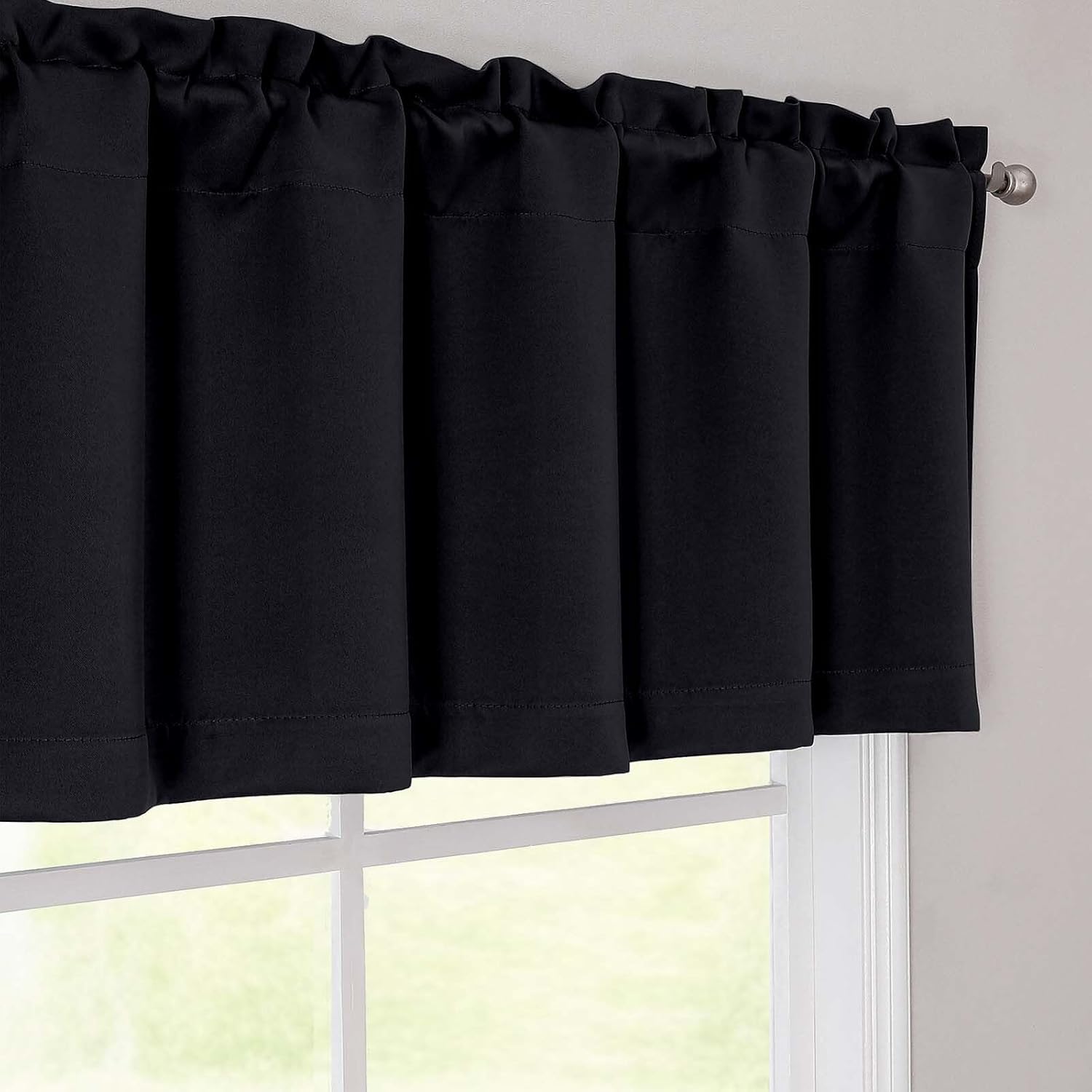Black Valances for Windows