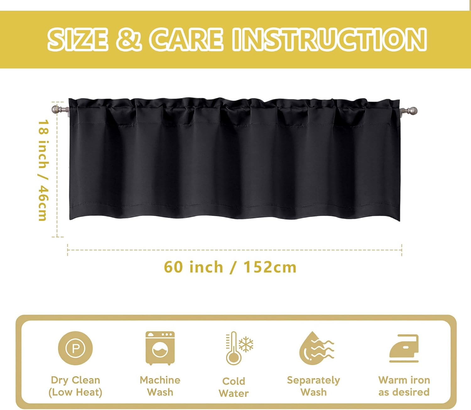 Black Valances for Windows
