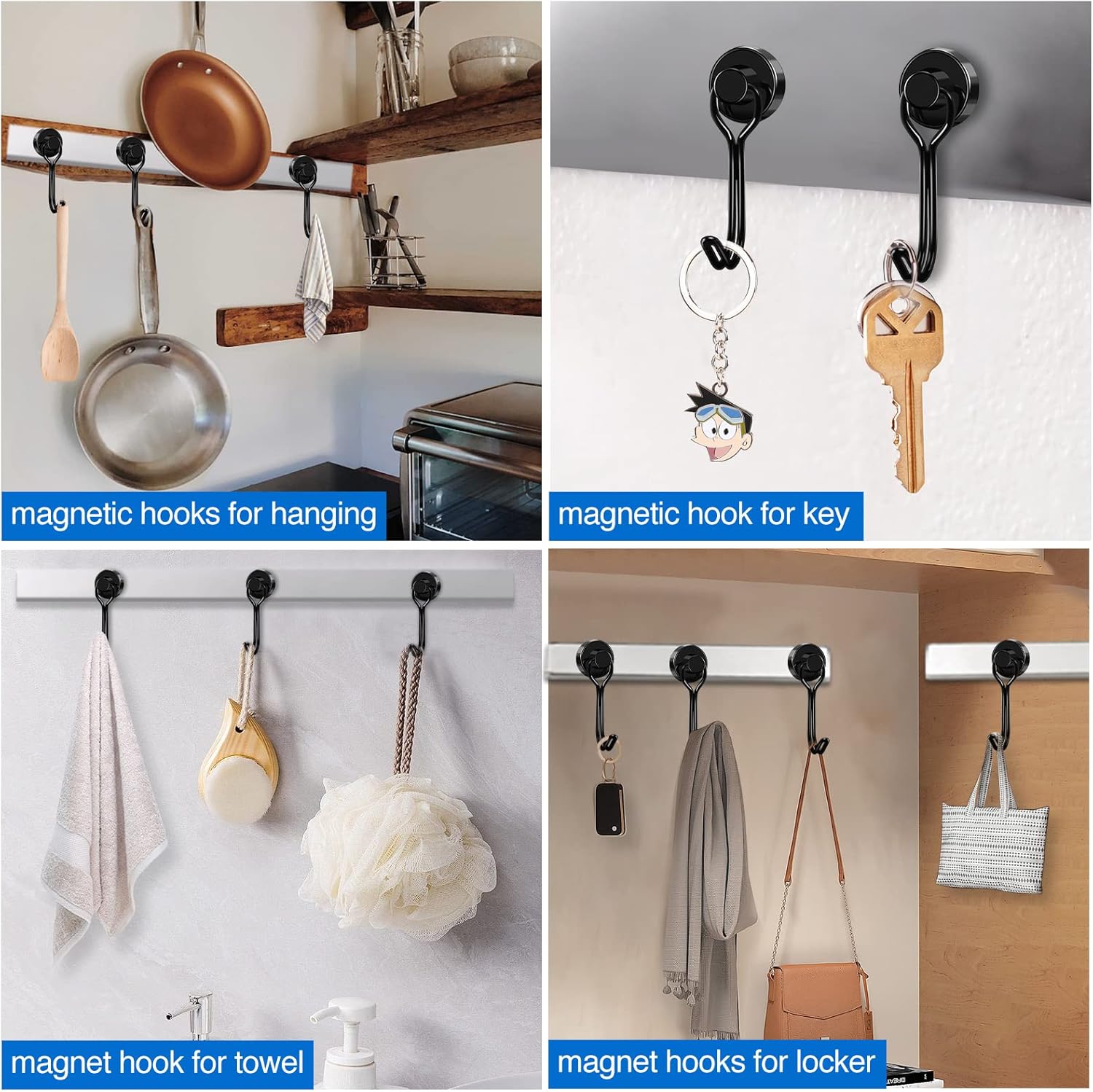 Black Magnet Hooks