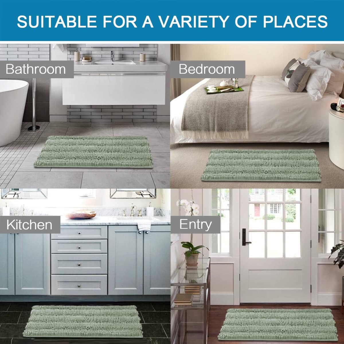 Sage Bathroom Rugs