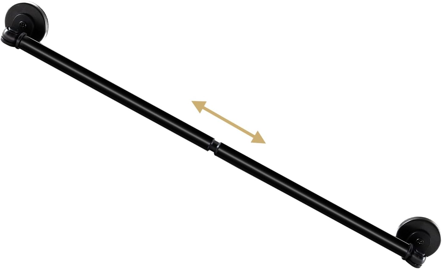 1 PACK Magnetic Curtain Rods for Metal Doors 16" to 28"