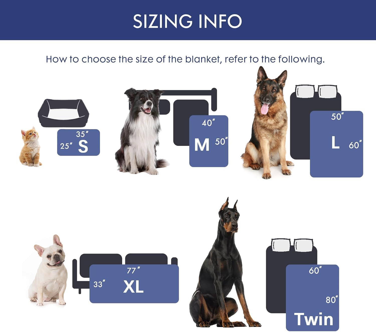 Waterproof Dog Blanket for Couch & Furniture Protection - Super Soft Reversible Throw Large Dogs Cats