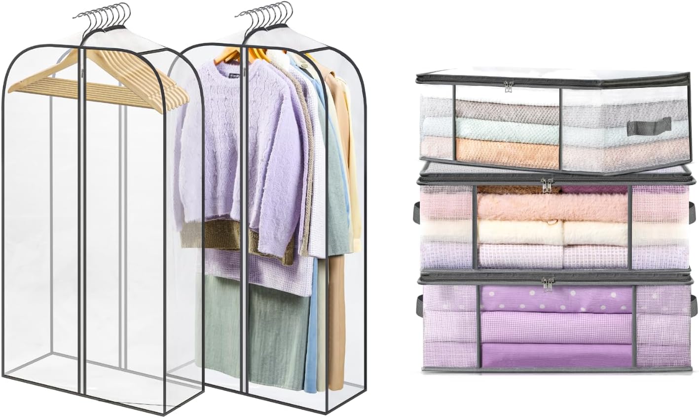 3-Pack Clothes Storage Bags-35L 3-Pack Clothes Storage Bags-35L