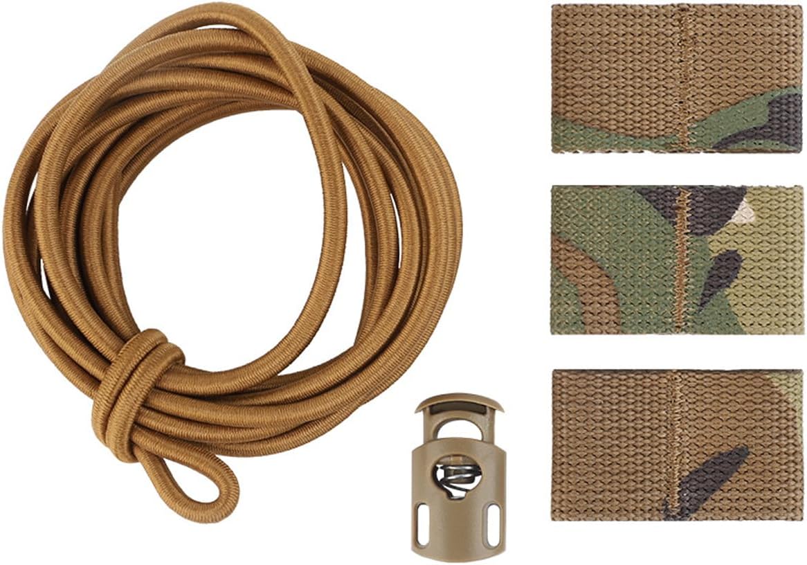 Tactical Flag Bungee Elastic Fastener Strap Shock Cord Retention Molle Webbing Loop Lock Secure Plate Carrier Attachment - Tactical Flag Bungee Elastic Fastener Strap Shock Cord Retention Molle Webbing Loop Lock Secure Plate Carrier Attachment -