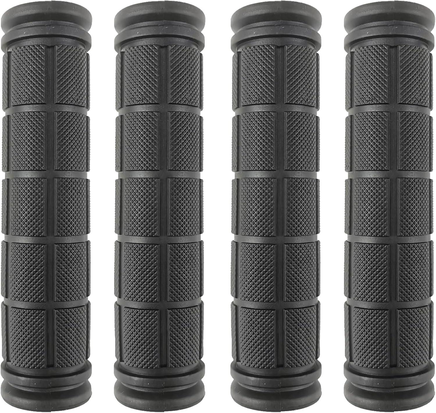 2 Pairs Bicycle Handle Bar Grips Mushroom for BMX/Road Mountain Bikes Black 2 Pairs Bicycle Handle Bar Grips Mushroom for BMX/Road Mountain Bikes Black