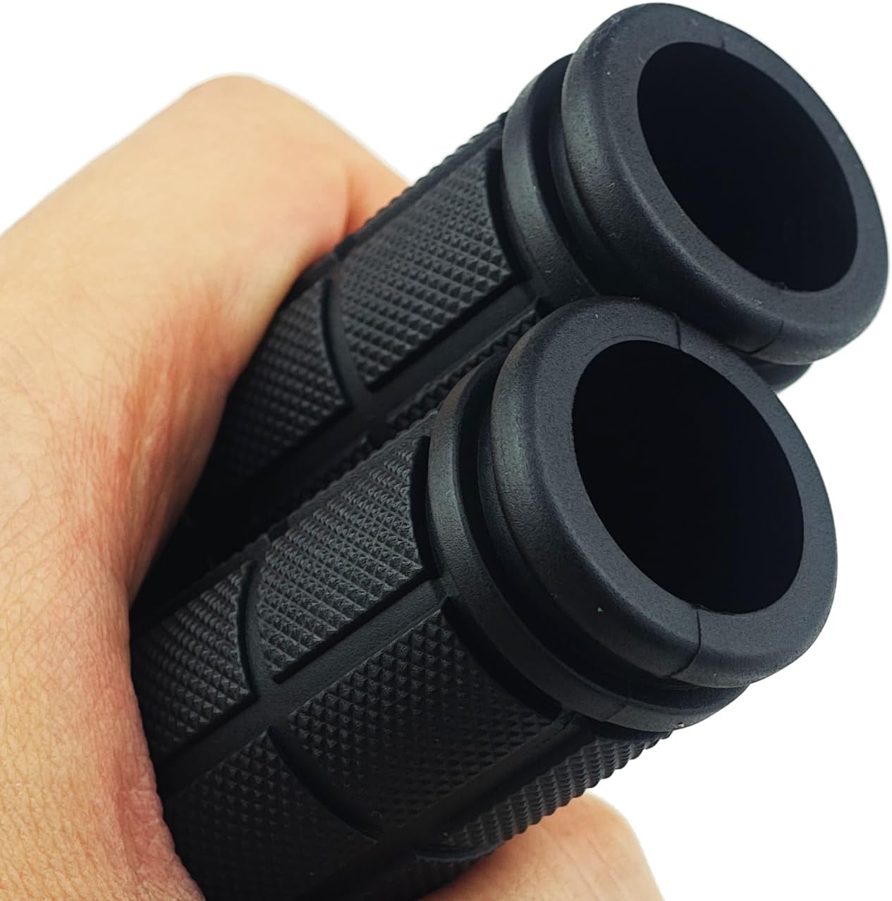 2 Pairs Bicycle Handle Bar Grips Mushroom for BMX/Road Mountain Bikes Black