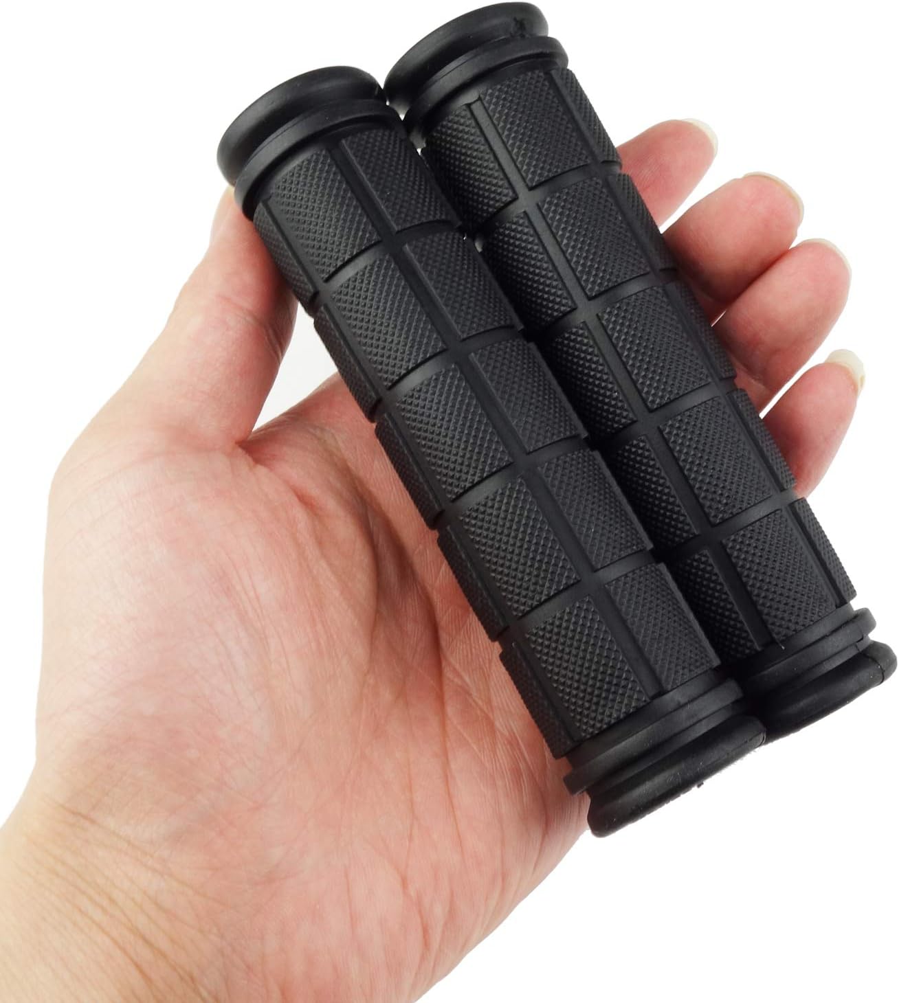 2 Pairs Bicycle Handle Bar Grips Mushroom for BMX/Road Mountain Bikes Black
