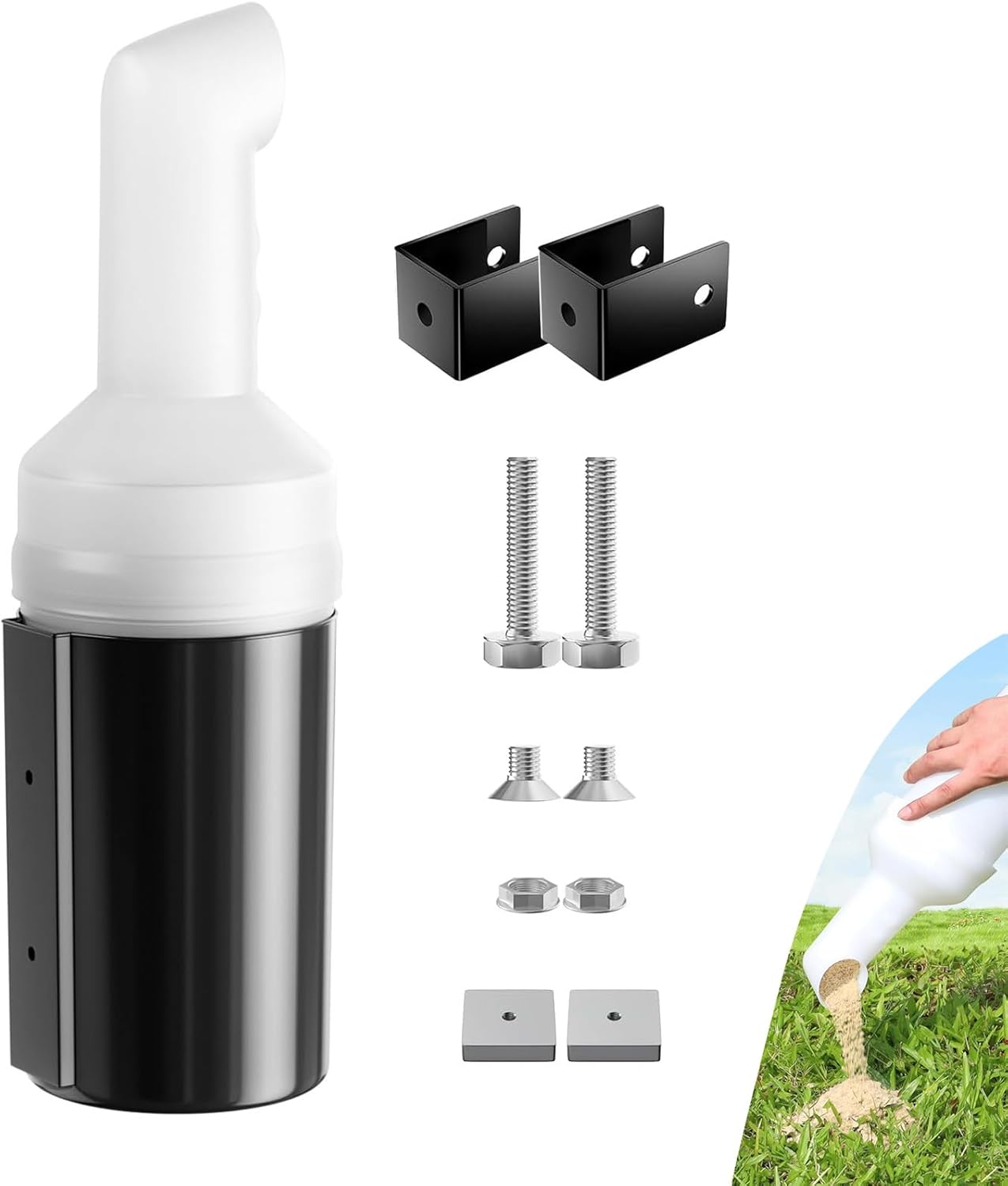 Golf Cart No-Drilling Sand Bottle Assembly Universal for Club Car EZGO Yamaha Models 1 pc -
